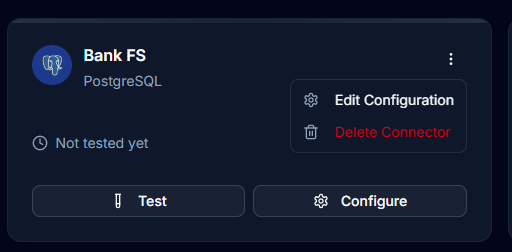 Connector Management Actions